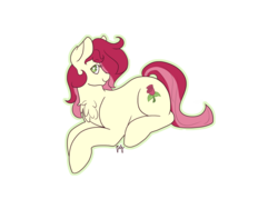 Size: 2000x1500 | Tagged: safe, artist:liefsong, roseluck, pony, g4, female, heart eyes, simple background, solo, transparent background, wingding eyes