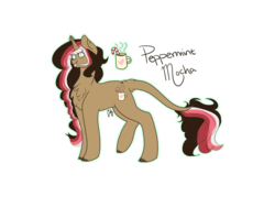 Size: 2000x1500 | Tagged: safe, artist:liefsong, oc, oc only, oc:peppermint mocha, pony, unicorn, anatomically incorrect, cute, simple background, solo, transparent background