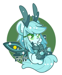 Size: 600x717 | Tagged: safe, artist:snow angel, oc, oc only, oc:fifi, mothpony, original species, cute, female, mare, ocbetes, simple background, solo, starry eyes, transparent background, wingding eyes