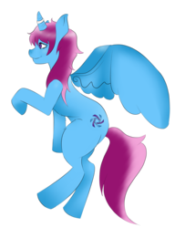 Size: 3385x4406 | Tagged: safe, artist:xxkatastrophicxx, oc, oc only, oc:parcly taxel, alicorn, pony, alicorn oc, flying, high res, horn, horn ring, simple background, solo, transparent background
