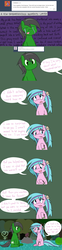 Size: 1280x5145 | Tagged: safe, artist:hummingway, oc, oc only, oc:feather hummingway, oc:swirly shells, ask-humming-way, dialogue, high res, tumblr, tumblr comic