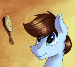 Size: 585x525 | Tagged: safe, artist:swiftsketchpone, oc, oc only, oc:swift sketch, brush, bust, portrait, solo