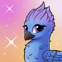 Size: 512x512 | Tagged: safe, artist:swiftsketchpone, oc, oc only, oc:alia, griffon, bust, female, griffon oc, portrait, solo