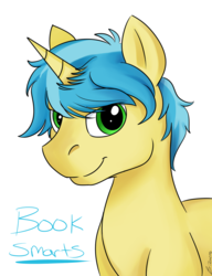 Size: 1280x1671 | Tagged: safe, artist:swiftsketchpone, oc, oc only, oc:book smarts, pony, unicorn, bust, male, portrait, simple background, solo, stallion, white background