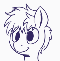 Size: 261x265 | Tagged: safe, artist:swiftsketchpone, oc, oc only, earth pony, pony, animated, bust, derp, gif, male, monochrome, portrait, sketch, solo, stallion, tongue out