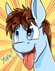 Size: 239x306 | Tagged: safe, artist:swiftsketchpone, oc, oc only, oc:swift sketch, solo, speed lines, tongue out