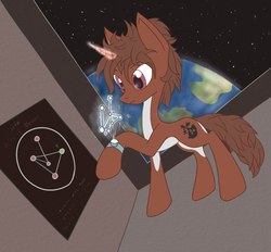 Size: 919x851 | Tagged: artist needed, source needed, safe, oc, oc only, pony, unicorn, earth, magic, male, needs more jpeg, raised hoof, solo, stallion