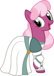Size: 1001x1391 | Tagged: safe, artist:cloudy glow, cheerilee, g4, clothes, clothes swap, cosplay, costume, crossover, female, non-disney, odette, open mouth, raised hoof, simple background, solo, the swan princess, transparent background, vector