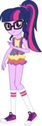 Size: 800x2394 | Tagged: safe, artist:mlgskittles, sci-twi, twilight sparkle, human, equestria girls, g4, my little pony equestria girls: legend of everfree, clothes, converse, female, shoes, simple background, sneakers, socks, solo, transparent background, vector