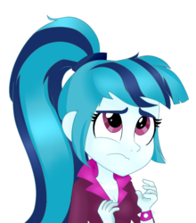 Size: 693x787 | Tagged: safe, artist:altimos0023, sonata dusk, equestria girls, g4, clothes, female, messy hair, solo