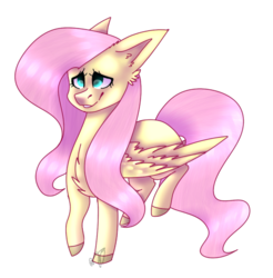 Size: 477x485 | Tagged: safe, artist:night-sin, fluttershy, g4, chest fluff, female, simple background, solo, transparent background