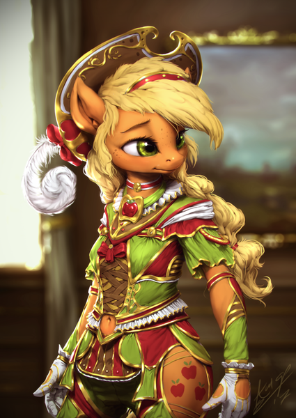 425px x 600px - 1345235 - safe, artist:assasinmonkey, applejack, anthro, g4, beautiful,  belly button, choker, clothes, costume porn, cute, detailed, digital  painting, dress, feather, feather hat, featured image, female, freckles,  gloves, hat, jackabetes, navel cutout 