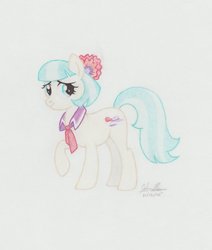 Size: 824x970 | Tagged: safe, artist:soulsliver249, coco pommel, g4, female, solo, traditional art