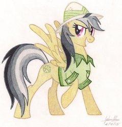 Size: 874x915 | Tagged: safe, artist:soulsliver249, daring do, g4, female, solo, traditional art