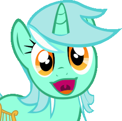 Size: 1283x1276 | Tagged: safe, artist:cyanlightning, lyra heartstrings, pony, unicorn, g4, animated, cute, eye shimmer, eye shimmer edit, faic, female, gif, looking at you, loop, lyrabetes, mare, open mouth, ponyface, simple background, smiling, solo, sweet dreams fuel, transparent background, uvula