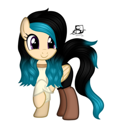 Size: 3096x3232 | Tagged: safe, artist:aldobronyjdc, oc, oc only, oc:adenzell harmony, clothes, high res, rule 63, simple background, solo, transparent background