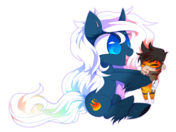 Size: 900x675 | Tagged: safe, artist:sorasku, oc, oc only, earth pony, pony, doll, female, mare, overwatch, simple background, sitting, solo, toy, tracer, transparent background