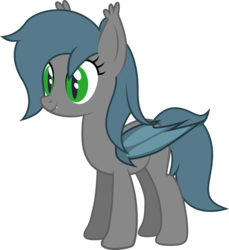 Size: 2752x2998 | Tagged: safe, artist:duskthebatpack, oc, oc only, oc:eclipse penumbra, bat pony, pony, commission, fangs, female, high res, mare, simple background, solo, transparent background, vector