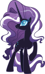 Size: 4000x6512 | Tagged: safe, artist:jeatz-axl, idw, nightmare rarity, pony, unicorn, g4, absurd resolution, female, simple background, solo, transparent background, vector