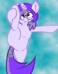 Size: 610x778 | Tagged: safe, artist:joey darkmeat, artist:mellow91, oc, oc only, oc:glass sight, pony, unicorn, base used, bipedal, cute, exercise, flexible, glasses, holding leg, smiling, solo, standing, standing on one leg, trace