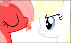 Size: 2165x1326 | Tagged: safe, artist:arifproject, oc, oc only, oc:aryanne, oc:downvote, earth pony, pony, derpibooru, g4, derpibooru ponified, face, female, frown, meta, ponified, reaction image, tongue out, vector
