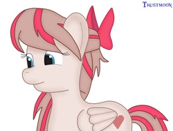 Size: 1012x764 | Tagged: safe, artist:trustmoon-art, angel wings, g4, my little pony: friendship is magic, top bolt, female, simple background, solo, white background