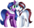 Size: 1920x1600 | Tagged: safe, artist:mlp-firefox5013, oc, oc only, earth pony, pegasus, pony, commission, duo, duo female, female, hug, mare, open mouth, simple background, smiling, transparent background