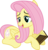 Size: 6400x6606 | Tagged: safe, artist:parclytaxel, fluttershy, pegasus, pony, g4, my little pony: friendship is magic, the hooffields and mccolts, .svg available, absurd resolution, book, booty call, female, glowing cutie mark, mare, nonchalant, prone, simple background, smiling, solo, transparent background, vector