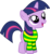 Size: 2309x2501 | Tagged: safe, edit, screencap, twilight sparkle, g4, asriel dreemurr, clothes, female, filly, high res, shirt, simple background, solo, transparent background, undertale