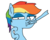 Size: 500x395 | Tagged: safe, artist:rainbowdashsmailbag, rainbow dash, rainbowdashsmailbag, g4, female, solo