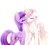 Size: 2480x2234 | Tagged: safe, artist:magnaluna, princess celestia, twilight sparkle, alicorn, pony, g4, colored wings, cute, duo, duo female, eyes closed, female, floppy ears, high res, kiss on the lips, kissing, lesbian, missing accessory, multicolored wings, pink mane, pink-mane celestia, romantic, ship:twilestia, shipping, simple background, twilight sparkle (alicorn), white background