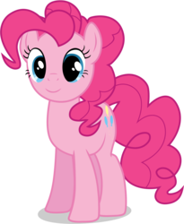 Size: 3250x3960 | Tagged: safe, artist:tomfraggle, pinkie pie, g4, female, high res, simple background, smiling, solo, transparent background, vector