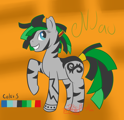 Size: 920x886 | Tagged: safe, artist:ikaribunbun, oc, oc only, oc:njau, zebra, commission, solo