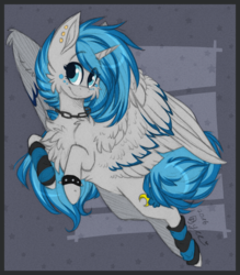 Size: 888x1014 | Tagged: safe, artist:tay-niko-yanuciq, oc, oc only, oc:moonbeam zodiac, alicorn, pony, female, mare, solo