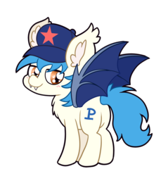 Size: 800x836 | Tagged: safe, artist:amberlea-draws, oc, oc only, oc:moonshot, bat pony, pony, bat pony oc, butt, cute, plot, simple background, solo, transparent background