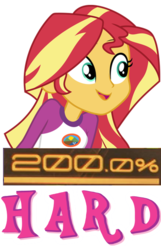 Size: 428x666 | Tagged: safe, artist:fuzzyfurvert, sunset shimmer, equestria girls, g4, my little pony equestria girls: legend of everfree, 200% mad, blame majin syeekoh, dissonant caption, expand dong, exploitable meme, female, goddamnit syeekoh, image macro, implied futa, meme, solo, text