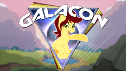 Size: 2560x1440 | Tagged: safe, artist:mylittlebroniede, oc, oc only, oc:canni soda, pony, galacon, solo, wallpaper