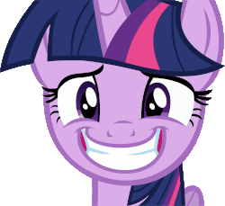 Size: 2834x2601 | Tagged: safe, artist:cyanlightning, derpibooru exclusive, twilight sparkle, alicorn, pony, g4, to where and back again, animated, close-up, eye twitch, faic, female, forced smile, gif, high res, loop, smiling, solo, twilight sparkle (alicorn)