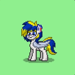 Size: 833x835 | Tagged: safe, oc, oc only, oc:summit runner, pegasus, pony, pony town, green background, simple background, solo