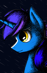 Size: 1280x1978 | Tagged: safe, artist:flamevulture17, oc, oc only, pony, unicorn, bust, commission, male, portrait, solo