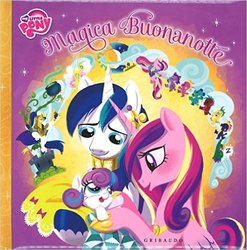 Size: 494x500 | Tagged: safe, princess cadance, princess flurry heart, shining armor, g4, my little pony: good night baby flurry heart, official, book, book cover, cover, cute, flurrybetes, italian, united kingdom