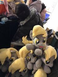 Size: 720x960 | Tagged: safe, artist:scottvisnjic, derpy hooves, pegasus, pony, g4, china, china ponycon, cute, derpies, female, irl, mare, multeity, photo, plushie, unstoppable force of derp