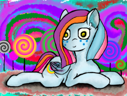 Size: 1600x1200 | Tagged: safe, artist:pinkponycarcass, oc, oc only, pegasus, pony, candy, female, food, lollipop, mare, prone, solo