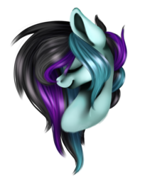 Size: 1500x1840 | Tagged: safe, artist:immagoddampony, oc, oc only, oc:rosalina skies, earth pony, pony, bust, eyes closed, female, mare, portrait, simple background, solo, transparent background