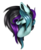 Size: 1500x1840 | Tagged: safe, artist:immagoddampony, oc, oc only, oc:rosalina skies, earth pony, pony, bust, eyes closed, female, mare, portrait, simple background, solo, transparent background