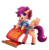 Size: 2381x2452 | Tagged: safe, artist:buryooooo, scootaloo, pony, g4, 2017, bipedal, chinese new year, clothes, cute, cutealoo, female, filly, high res, hoof hold, open mouth, scootachicken, scroll, solo, the cmc's cutie marks, year of the rooster