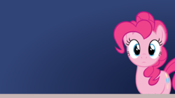 Size: 3840x2160 | Tagged: safe, artist:badumsquish, derpibooru exclusive, pinkie pie, 28 pranks later, g4, :<, female, high res, looking at you, shocked, solo, surprised, wallpaper, wide eyes