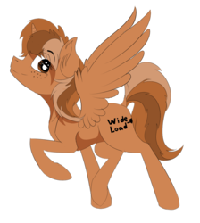 Size: 871x970 | Tagged: safe, artist:beardie, oc, oc only, oc:sign, alicorn, pony, alicorn oc, alicornified, freckles, race swap, simple background, solo, transparent background