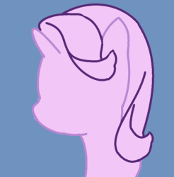 Size: 661x672 | Tagged: safe, artist:violaconcert, derpibooru exclusive, starlight glimmer, g4, blue background, bust, female, portrait, simple background, solo