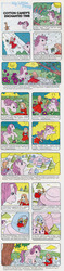 Size: 579x2463 | Tagged: safe, official comic, cotton candy (g1), rowena, g1, my little pony and friends, my little pony and friends #35, official, candy, cloud, comic, cotton candy, cotton candy cloud, dreamy, food, marshmallow, moon, moonlight, present, pun, rescue, sugar (food), sweets, tangible heavenly object, trippy, wat, watch, wristwatch